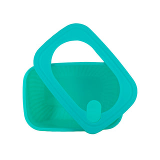 Blue Food Container with Transparent Lid - 640ml