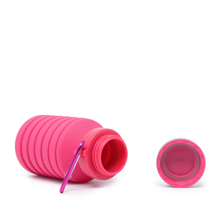 Fucsia Expandable Sports Water Bottle