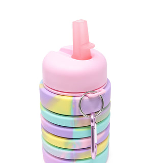 Rainbow Expandable Sports Water Bottle