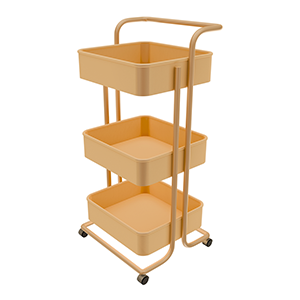 Orange 3-Level Cart