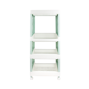 Green and White 4-Tier Cart