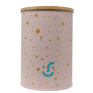 Ideën Pink Cylinder Container