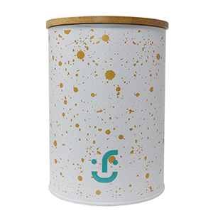 Ideën White Cylinder Container