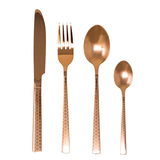 Cutlery Set Rose Gold for 4 People - 16 Pieces