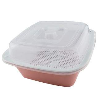 Pink Plastic Strainer Box