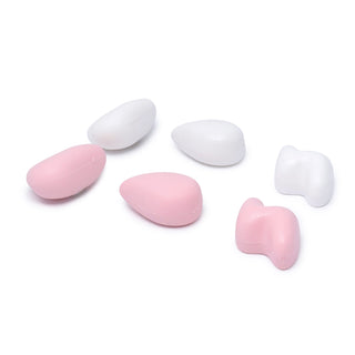 6-Pack Pink and White Magnet Set