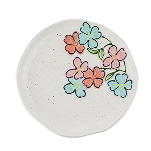 Floral Printed Decor Dish