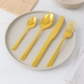 Cutlery Set Gold for 4 People - 16 Pieces