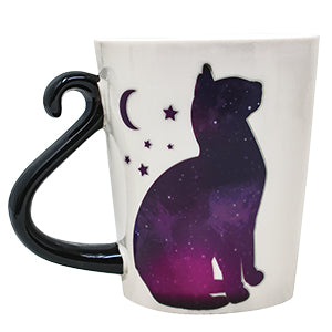 Color-Changing Ceramic Cat Mug