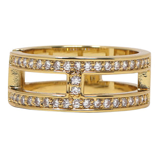 Double Stone Band Ring