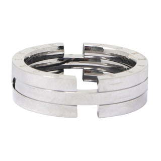 Triple Stacked Silver-Colored Ring