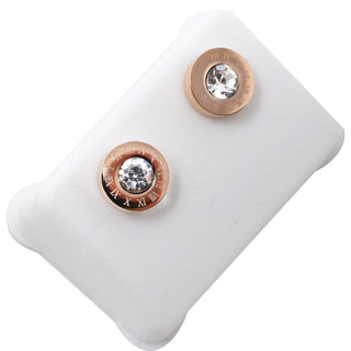 Rose Gold Circle Earrings