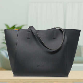 Jumbo Black and Pink Tote Bag