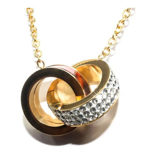 Interlocking Rings Gold Chain