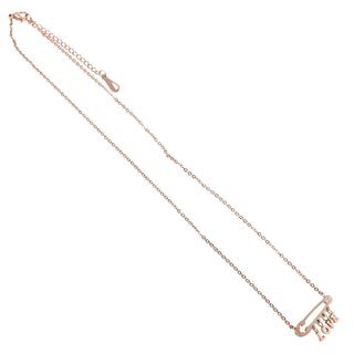Rose Pink Love Pendant Chain