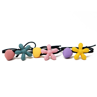 3-Pack Star and Shell Hair Elastic