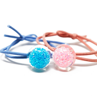 2-Pack Glitter Hair Elastic