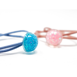 2-Pack Glitter Hair Elastic