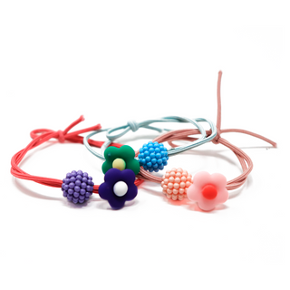 Floral Pineapple Hair Elastics