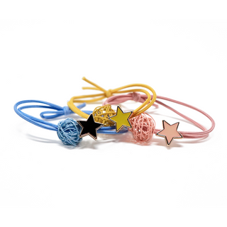 4-Pack Star Hair Elastic