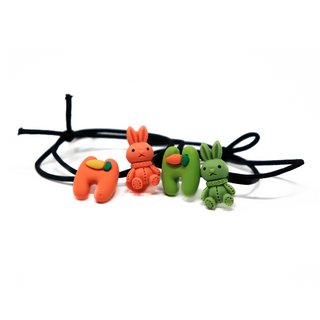 Rabbit and Carrot Hair Elastic