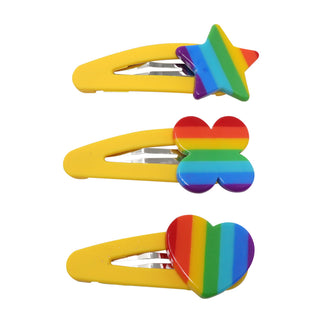 Rainbow Hair Snap Clip