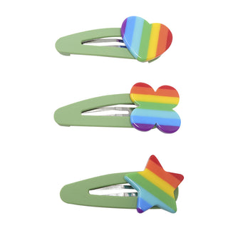 Rainbow Snap Clip Set