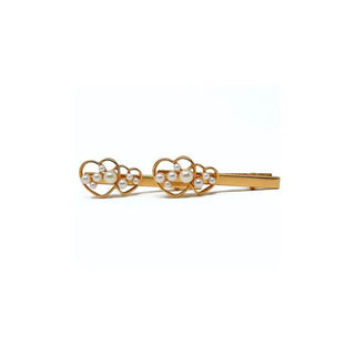 Heart and Pearl Hair Slide