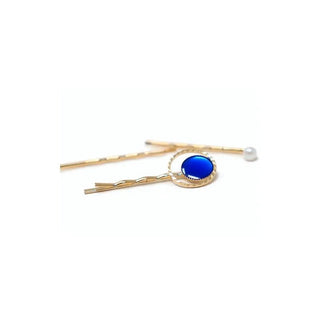 Blue Stone Hair Elastic