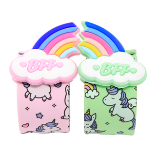 Green and Pink Rainbow Bracelet Set