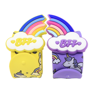 Yellow and Purple Rainbow Bracelet Set