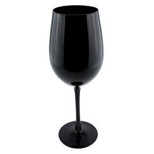 Onyx Black Wine Glass