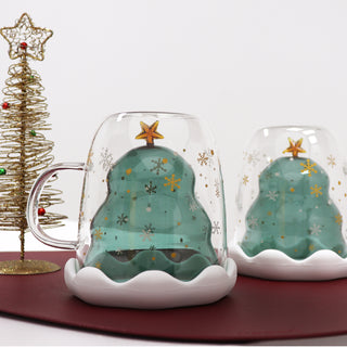 Christmas Tree Glass Mug – 300ml