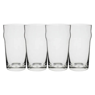 Set of 4 Crystal Beer Glasses - 14.2 oz