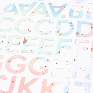 Multicolor Alphabet Stickers