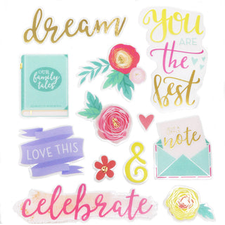 Enchanted Glow Metallic Sticker Set