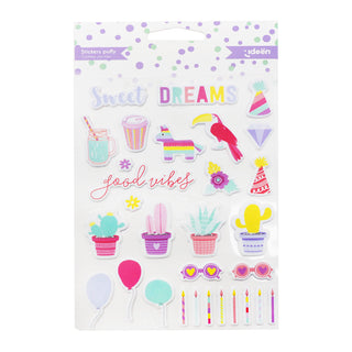 Stylish Charm Puffy Stickers