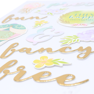 Serene Bloom Decorative Sticker Collection