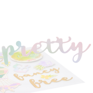 Serene Bloom Decorative Sticker Collection