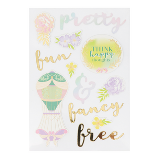 Serene Bloom Decorative Sticker Collection