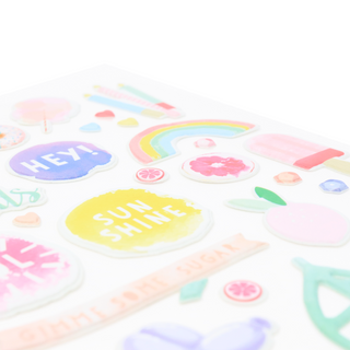 Puffy Pink Lemonade Stickers