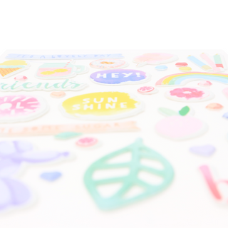 Puffy Pink Lemonade Stickers