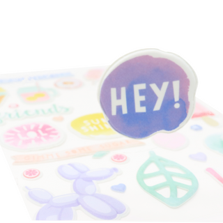 Puffy Pink Lemonade Stickers