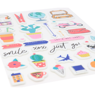 Puffy Icons Pastel Stickers