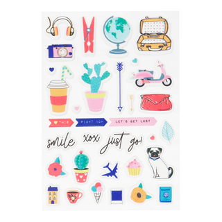 Puffy Icons Pastel Stickers