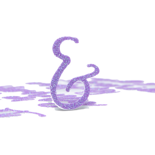 Purple Holo Glimmer Foam Stickers