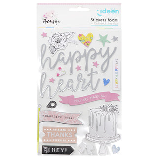 Glossy Pop Foam Stickers