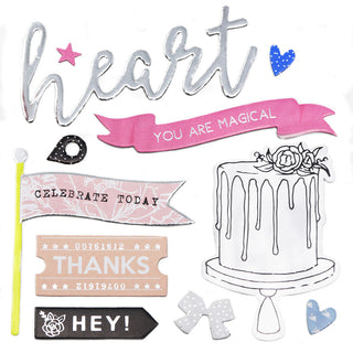 Glossy Pop Foam Stickers