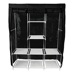 3 Column Black Cabinet