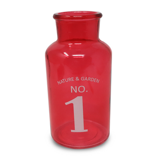 Medium Red Glass Vase